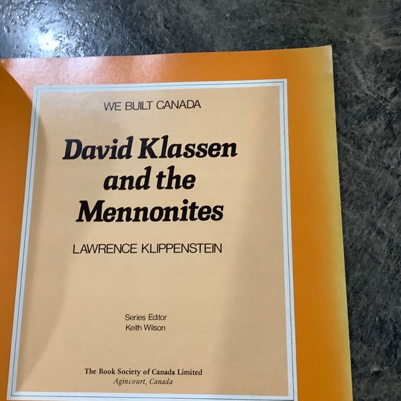 Mennonites Canadian History Book - Picture 3 of 12